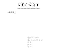 레포트표지 (로마) 레포트표지 (로마)